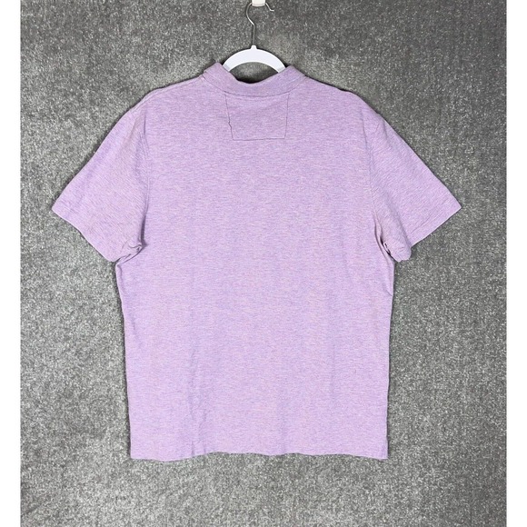 Banana Republic Short Sleeve Embroidered Elephant Polo Shirt Mens Size XL Purple - Picture 2 of 15